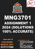 MNG3701 Assignment 1 Semester 1 2024 (Solutions)