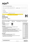 2023 AQA GCSE CHEMISTRY 8462/2H Paper 2 Higher Tier Question Paper & Mark scheme (Merged) June 2023 [VERIFIED]