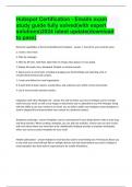 Hubspot Certification - Emails exam study guide fully solved&lpar;with expert solutions&rpar;2024 latest update&lpar;download to pass&rpar;