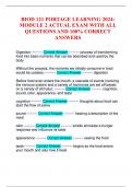 BIOD 121 PORTAGE LEARNING 2024&colon; MODULE 2 ACTUAL EXAM WITH ALL QUESTIONS AND 100&percnt; CORRECT ANSWERS