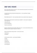 MSF BRC RIDER  TEST 2024 WITH CORRECT ANSWERS GRADED A&excl;&excl;