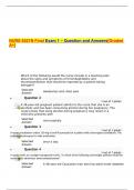  NURS 6521N Final Exam 1 – Question and Answers[Graded A+]