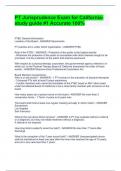 PT Jurisprudence Exam for California- study guide &num;1 Accurate 100&percnt;