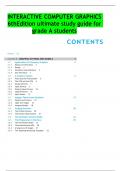 INTERACTIVE COMPUTER GRAPHICS 6thEdition ultimate study guide for grade A students