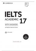 CAMBRIDGE IELTS ACADEMIC 17 AUTHENTIC PRACTICE TESTS WITH ANSWERS(official Cambridge exam preparations)