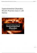 Gastrointestinal Disorders NCLEX Practice Quiz 5 &lpar;30 Items&rpar;