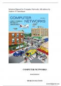 Solution Manual for Computer Networks, 6th edition by Andrew S Tanenbaum-stamped