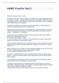 AAMC Practice Test 2 Questions and Answers 2024