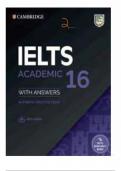 CAMBRIDGE IELTS ACADEMIC 16  AUTHENTIC PRACTICE TESTS WITH ANSWERS(official Cambridge exam preparations)