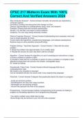 CPSC 217 Midterm Exam With 100&percnt; Correct And Verified Answers 2024