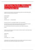 NR 509 Bates Test Bank - Midterm Exam and Final Exam Combined 2024&sol;2025 Update Verified 100&percnt;