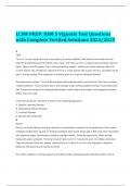 LCSW PREP: DSM 5 Vignette Test Questions with Complete Verified Solutions 2024/2025