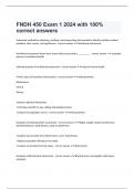 FNDH 450 Exam 1 2024 with 100&percnt; correct answers