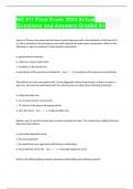 NR 511 Final Exam 2024 Actual Questions and Answers Graded A+