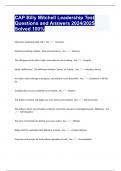 CAP Billy Mitchell Leadership Test Questions and Answers 2024&sol;2025 Solved 100&percnt;