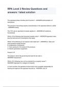 RPA Level 3 Review Questions and answers &sol; latest solution