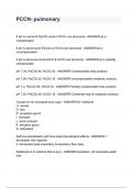PCCN- pulmonary questions and answers 