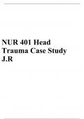 NUR 401 Head Trauma Case Study J.R