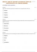 BIOS-251&colon; Anatomy and Physiology with Lab &lbrace;Self-Test 29&rcub; 