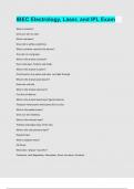 IBEC Electrology&comma; Laser&comma; and IPL Exam Questions and answers latest update 