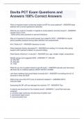 DaVita PCT COMPLETE EXAM BUNDLE 100&percnt; ACCURATE&excl;&excl;