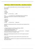 CSUF Exam 1 ISDS 351 Hoda Diba – Questions/Answers