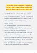 Pharmacology Nurse 3050 Abrams' Clinical Drug Therapy Chapter 2 Basic Concepts and Processes &lpar;Pages 15-28&rpar; Exam Questions and Answers 2024
