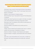 Pharmacology Nurse 3050 &lpar;Abrams' Clinical Drug Therapy Pages 1-11&rpar; Exam Questions and Answers 2024