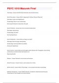 PSYC 1010 Bundled Exams with complete solutions