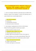 ATI COMPREHENSIVE PREDICTOR Exam questions with complete solution LATEST EDITION GUARANTEED GRADE A+   