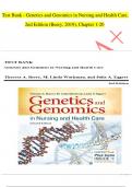 TEST BANK For Genetics and Genomics in Nursing and Health Care, 2nd Edition (Beery, 2019), Complete Chapter's 1 - 20, 100 % Verified