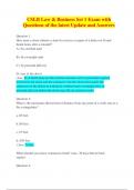 CSLB Law & Business Set 1 Exam with Questions of the latest Update and Answers     Question 1&colon;  How must a client submit a claim for service or repair of a defect on fit and 