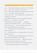 Spreadsheet Modelling Bundled Exams Questions and Answers &vert; 100&percnt; Verified and Updated 2024 &vert; Graded A