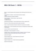 MEA 100 Exam 1 &ndash; NCSU&period;