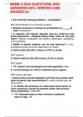 NBME 9 2023 QUESTIONS AND ANSWERS100&percnt; VERIFIED AND GRADED A&plus;