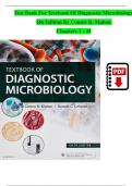 TEST BANK For Textbook of Diagnostic Microbiology, 6th Edition By Connie R. Mahon, Verified Chapters 1 - 41, Complete Newest Version