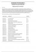  Complete revisie samenvatting Klinische Psychologie 2 Diagnostiek en behandeling (PB2002) aan de Open Universiteit (OU)