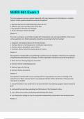 NURS 661 Exam 1 Questions and answers latest update 