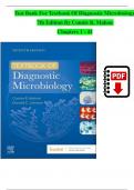 TEST BANK For Textbook of Diagnostic Microbiology, 7th Edition By Connie R. Mahon, Verified Chapters 1 - 41, Complete Newest Version