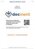 UPDATED Maternal Newborn A