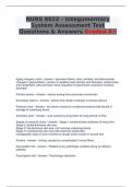 NURS 8022 - Integumentary System Assessment Test Questions & Answers Graded A+