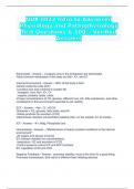 NUR 8022 Intro to Advanced Physiology and Pathophysiology Test Questions & 100% Verified Answers