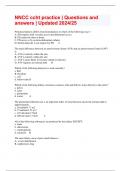 NNCC ccht practice &vert; Questions and answers &vert; Updated 2024&sol;25