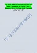 Test Bank&colon; Maternal-Newborn Nursing&colon; The  Critical Components of Nursing Care&comma; 3 rd Edition&comma; Roberta Durham&comma; Linda Chapman
