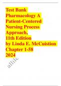 Test bank pharmacology a patient centered nursing process approach 11th edition by linda e. mccuistion chapter 1_58 Updated 2024 / Rated A+
