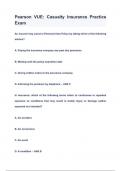 Pearson VUE&colon; Casualty Insurance Practice Exam Questions & Answers 2024&lpar;A&plus;GRADED 100&percnt;VERIFIED&rpar;