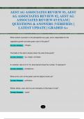 AEST AG ASSOCIATES REVIEW #1, AEST  AG ASSOCIATES REVIEW #2, AEST AG  ASSOCIATES REVIEW #3 EXAM |  QUESTIONS & ANSWERS (VERIFIED) |  LATEST UPDATE | GRADED A+ 