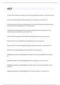 ACF Study Guide&period;