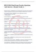 BUSI 2204 Final Exam Practice Questions And Answers Already Grade A&period;