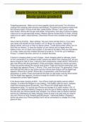 Apple Device Support Certification Study guide graded A